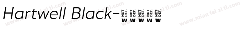Hartwell Black字体转换